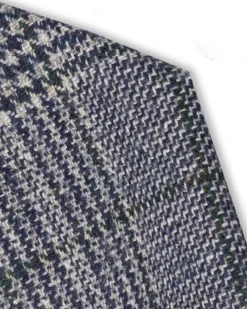 Check Wool Tie Blue/Grey