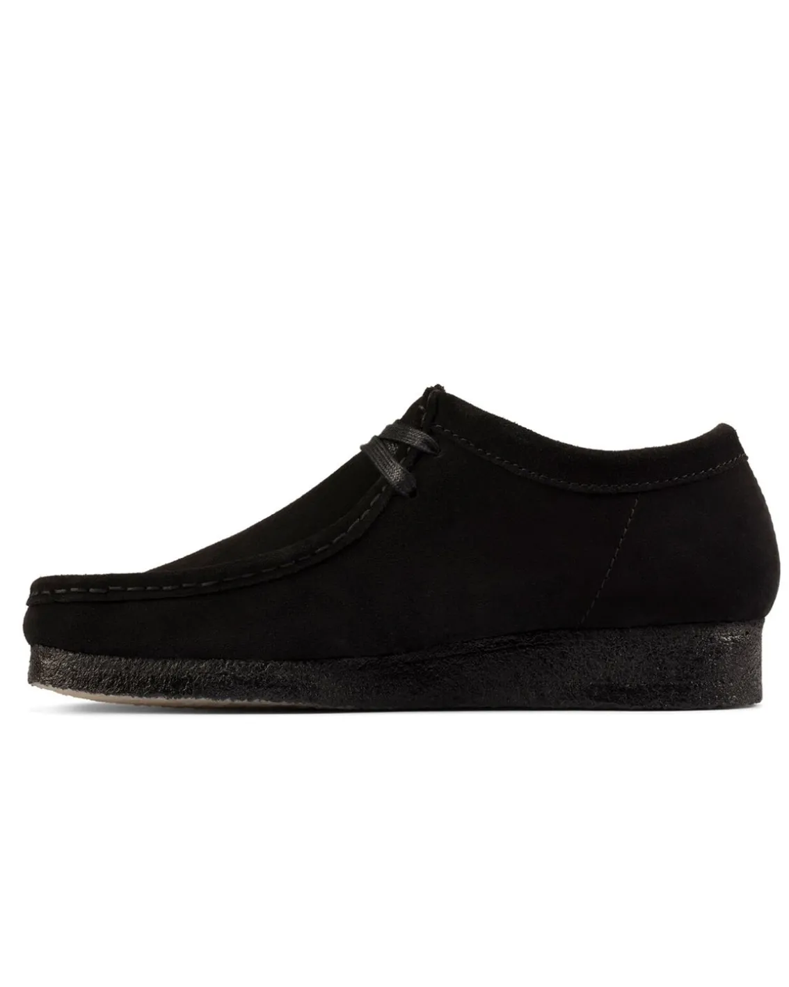 Clarks Wallabee. D Black Suede