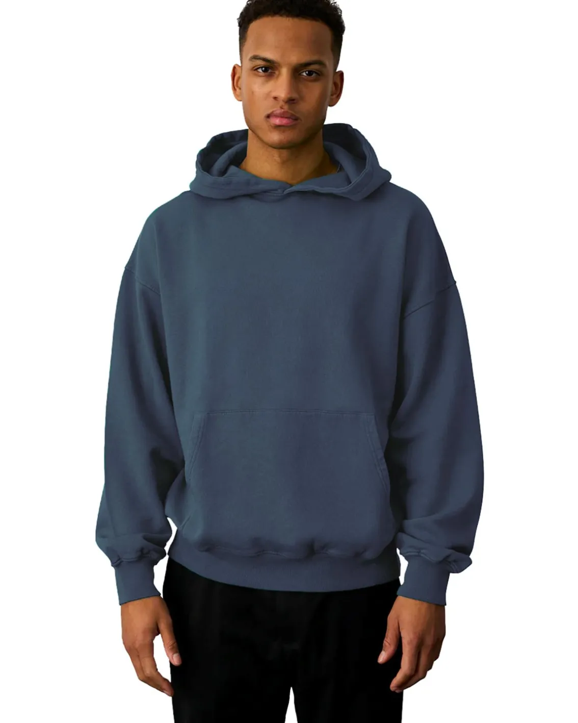Colorful Standard Organic Oversized Hood Neptune Blue