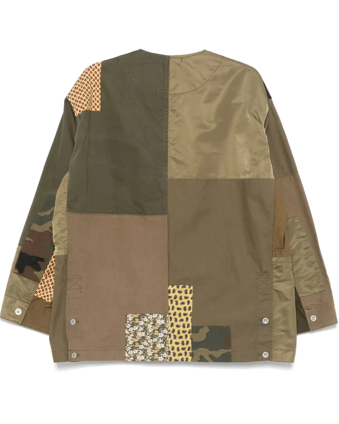 Comme des Garçons Homme Patchwork Jacket Khaki Mix
