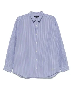 Comme des Garçons Homme Striped Cotton Poplin Shirt Navy/Sax/White