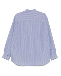 Comme des Garçons Homme Striped Cotton Poplin Shirt Navy/Sax/White