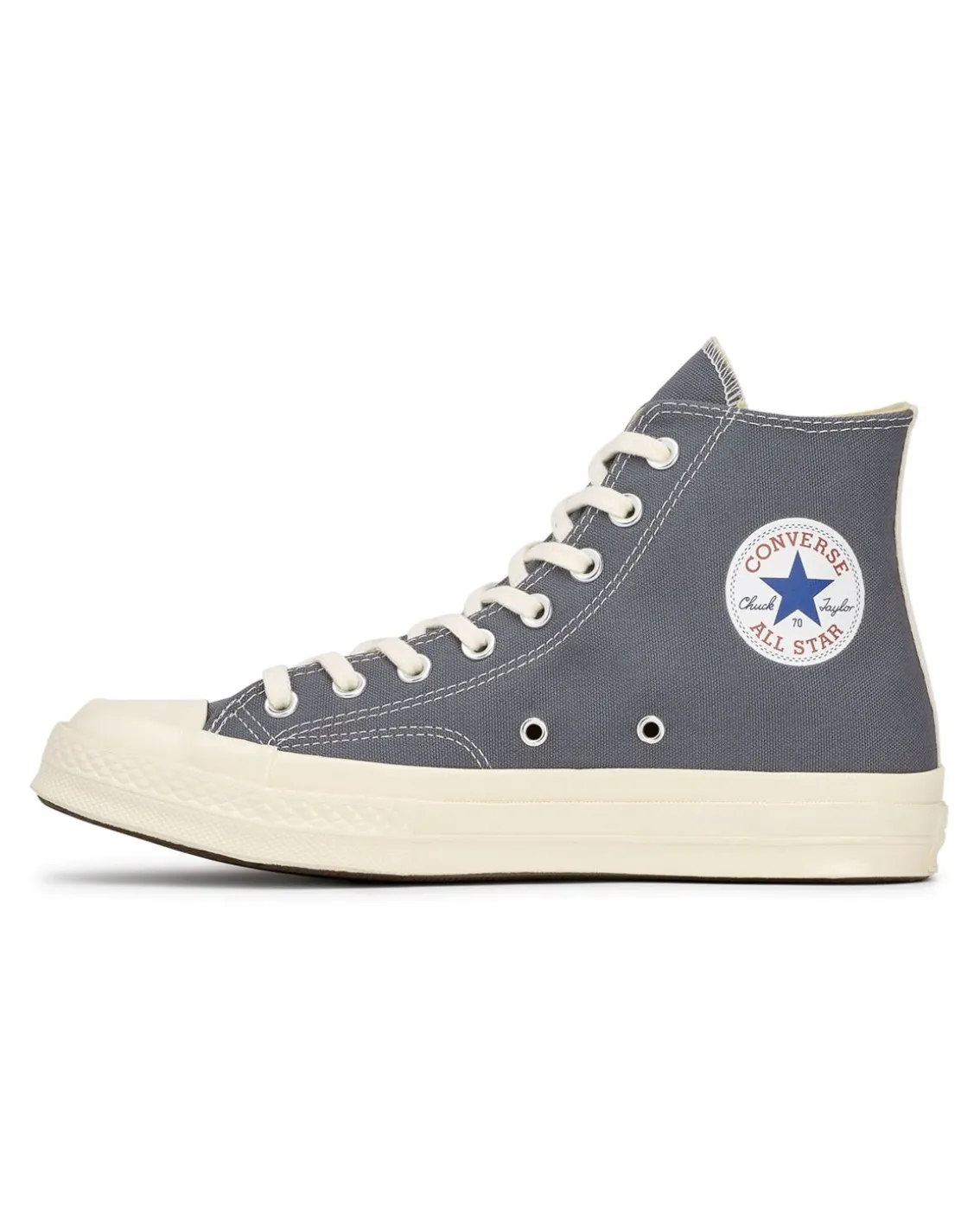 Comme des Garçons Play Converse Big Heart High Top Sneakers Grey