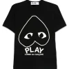 Comme des Garçons Play Graphic Play Heart T-Shirt Black