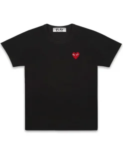 Comme des Garçons Play Red Heart T-Shirt Black