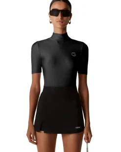 Coperni High Neck Fitted Top Black