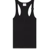 Courrèges Buckle 90'S Rib Tank Top Black
