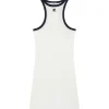 Courrèges Contrast Scuba Mini Dress Blanc Heritage/Navy