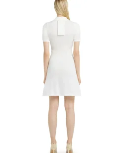 Courrèges Polo Piqué Dress Natural