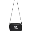 Courrèges Reedition Leather Camera Bag Black