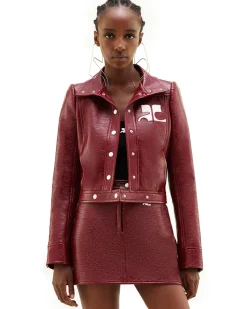 Courrèges Reedition Vinyl Jacket Red