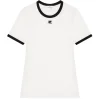 Courrèges Signature Contrast T-Shirt Heritage White/Black