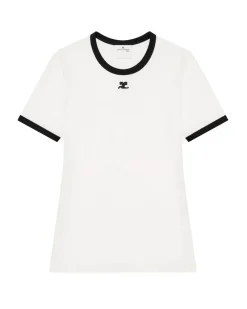 Courrèges Signature Contrast T-Shirt Heritage White/Black