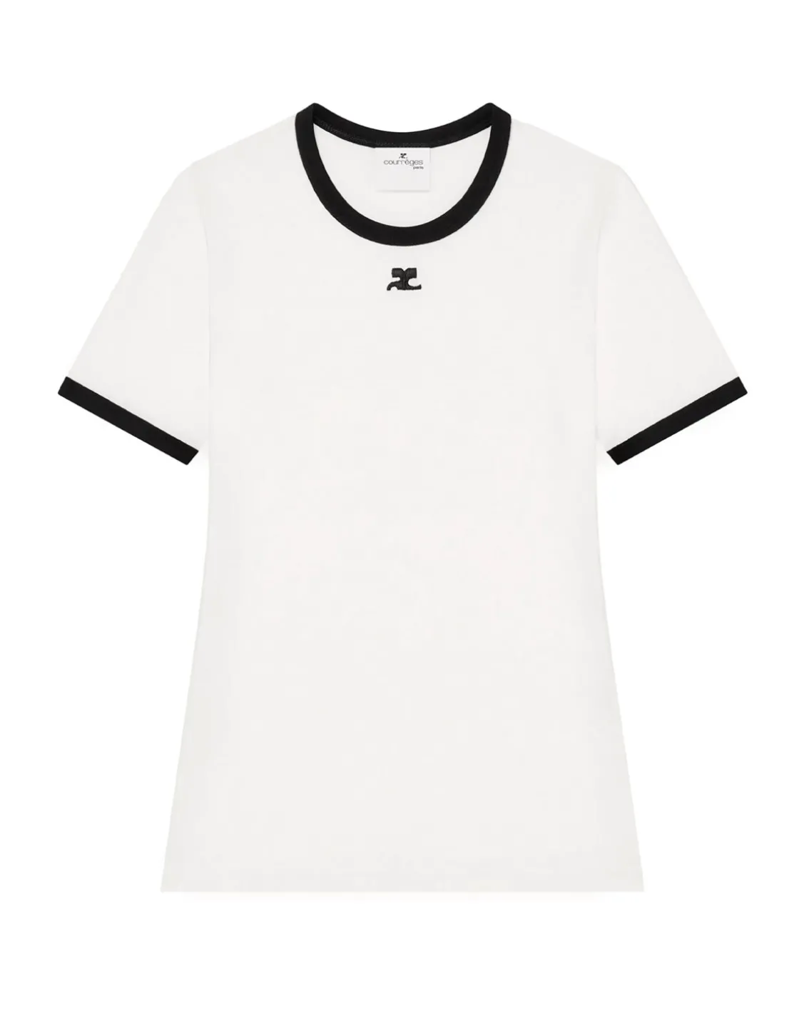 Courrèges Signature Contrast T-Shirt Heritage White/Black