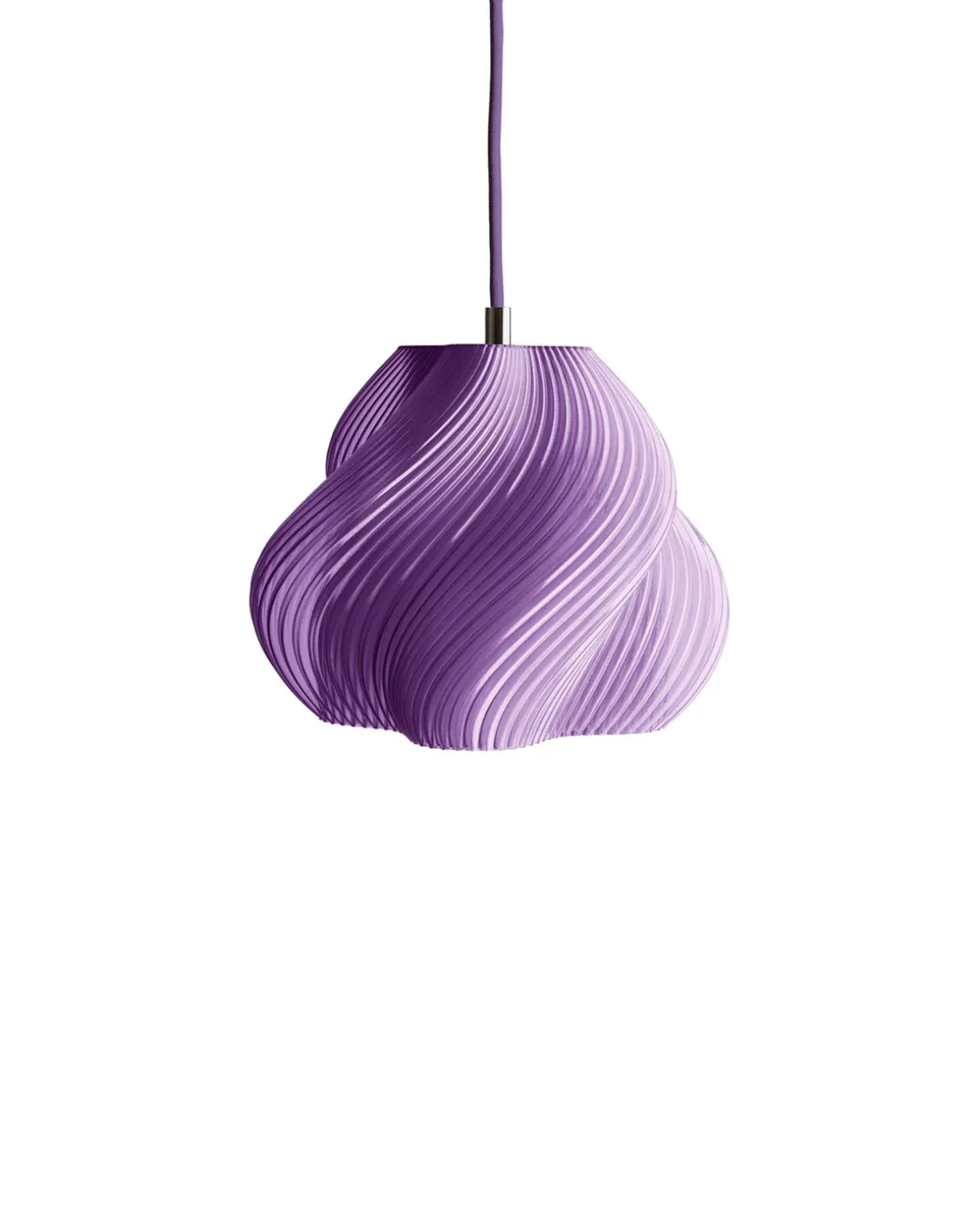 Crème Atelier Soft Serve Pendant 01 Lavender Sorbet Brass