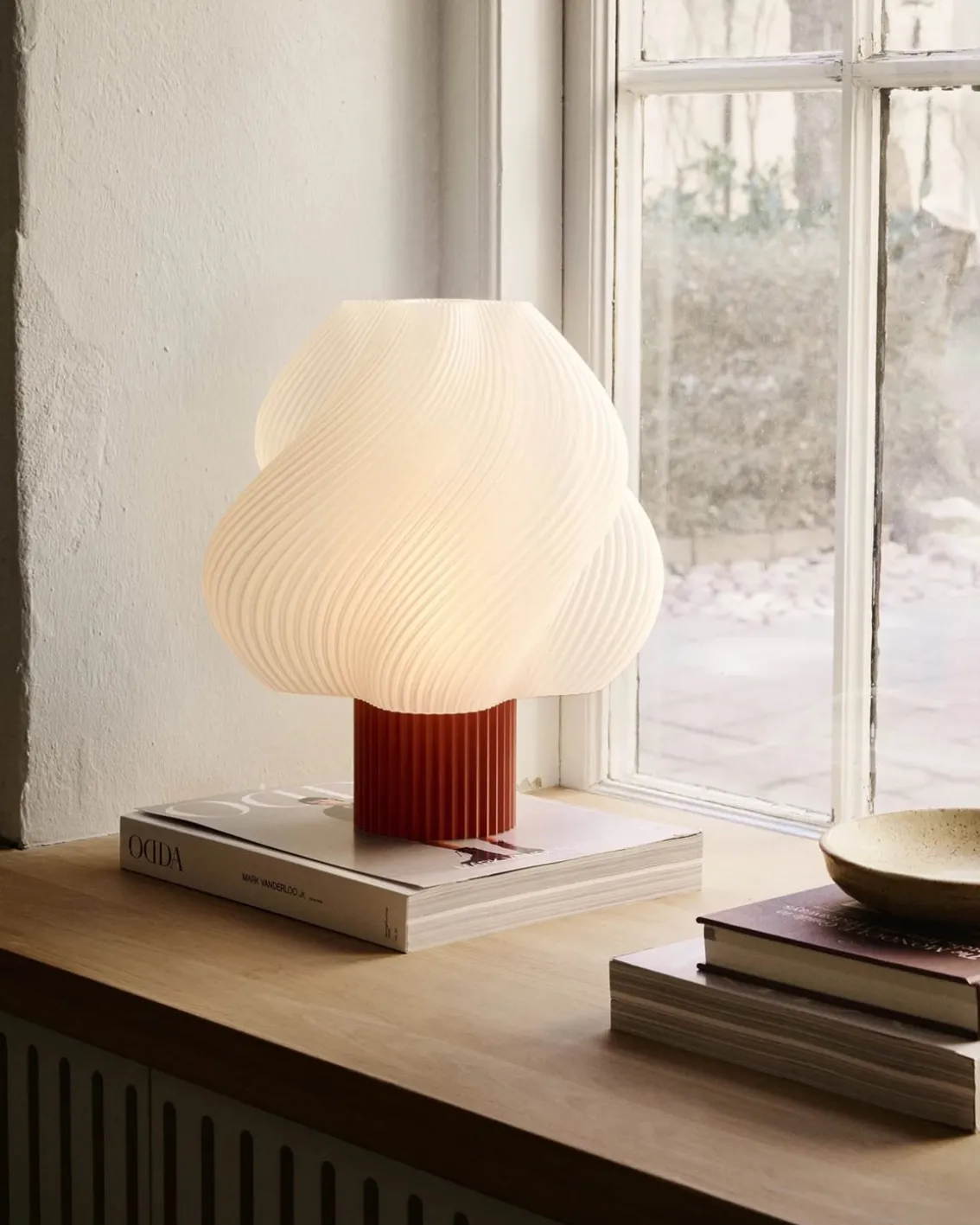 Crème Atelier Soft Serve Table Lamp Grande Rhubarb