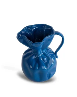 Crumple Vase Blue