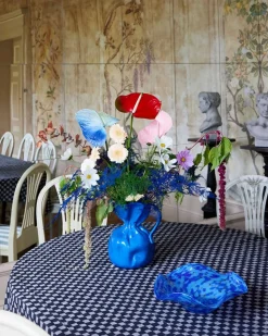 Crumple Vase Blue