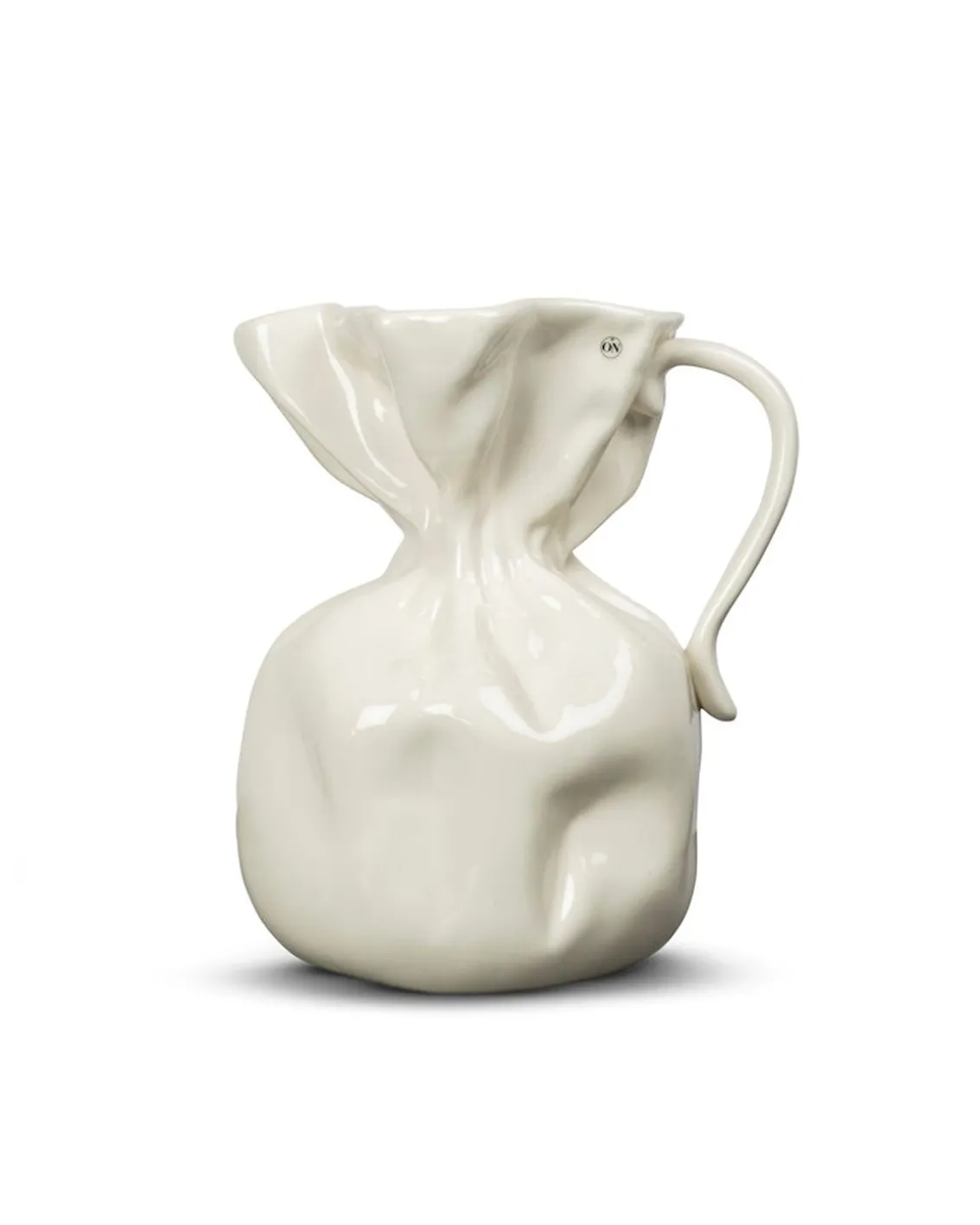Crumple Vase White