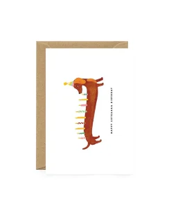 Dachshunds Extra Birthday Card