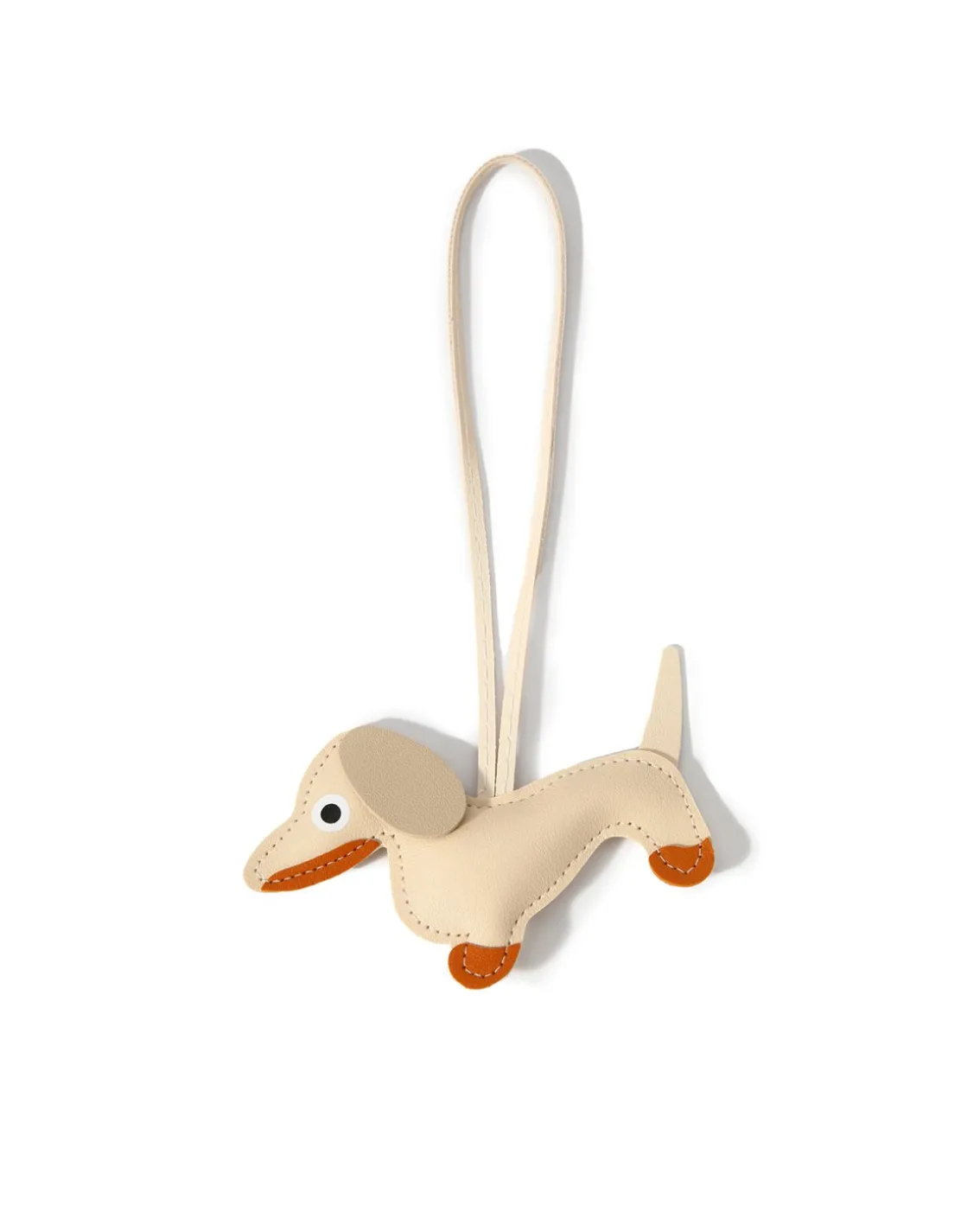 Dog Bag Charm Beige