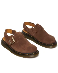 Dr Martens Jorge Ii Slingback Mules Brown E.H Suede