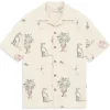Drôle De Monsieur Country Club Embroidered Shirt Ecru