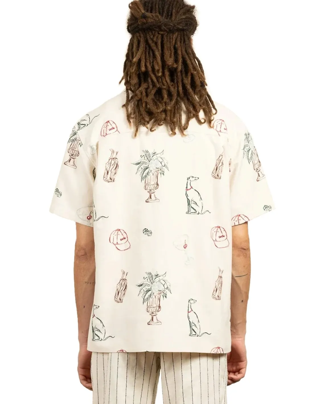 Drôle De Monsieur Country Club Embroidered Shirt Ecru