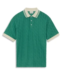 Drôle De Monsieur Monogram Polo Emeraude