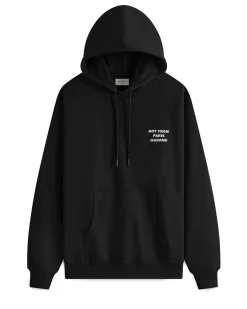 Drôle De Monsieur Slogan Hoodie Black