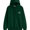 Drôle De Monsieur Slogan Hoodie Dark Green