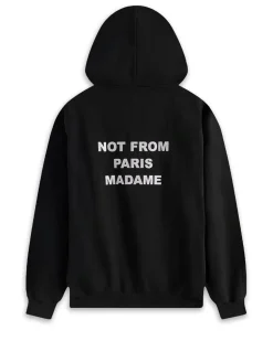Drôle De Monsieur Slogan Hoodie Black