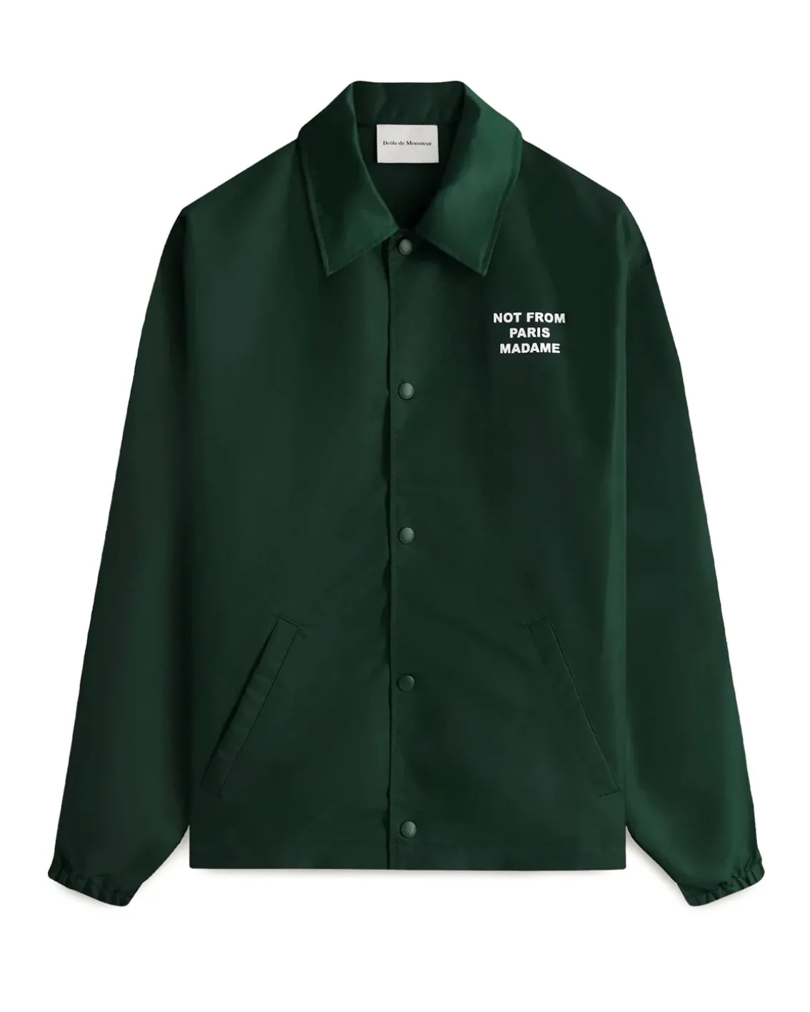 Drôle De Monsieur Slogan Jacket Dark Green