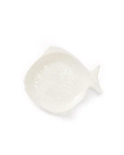 Due Sirene Fish Plate Small White
