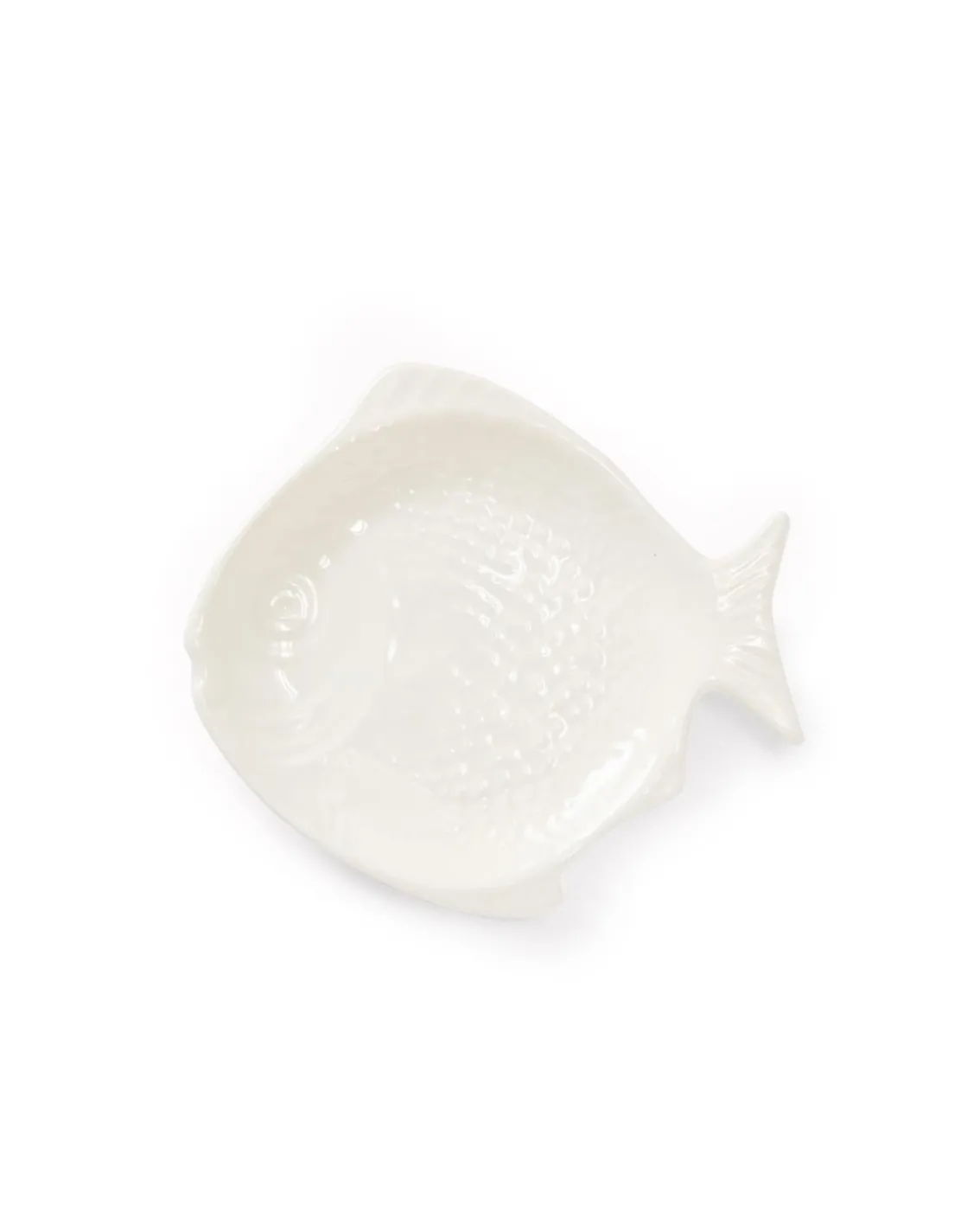 Due Sirene Fish Plate Small White