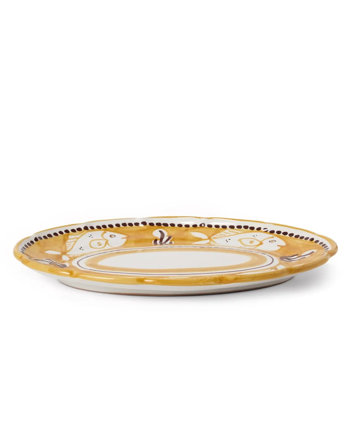 Due Sirene Serving Plate Large Golden