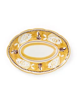 Due Sirene Serving Plate Large Golden