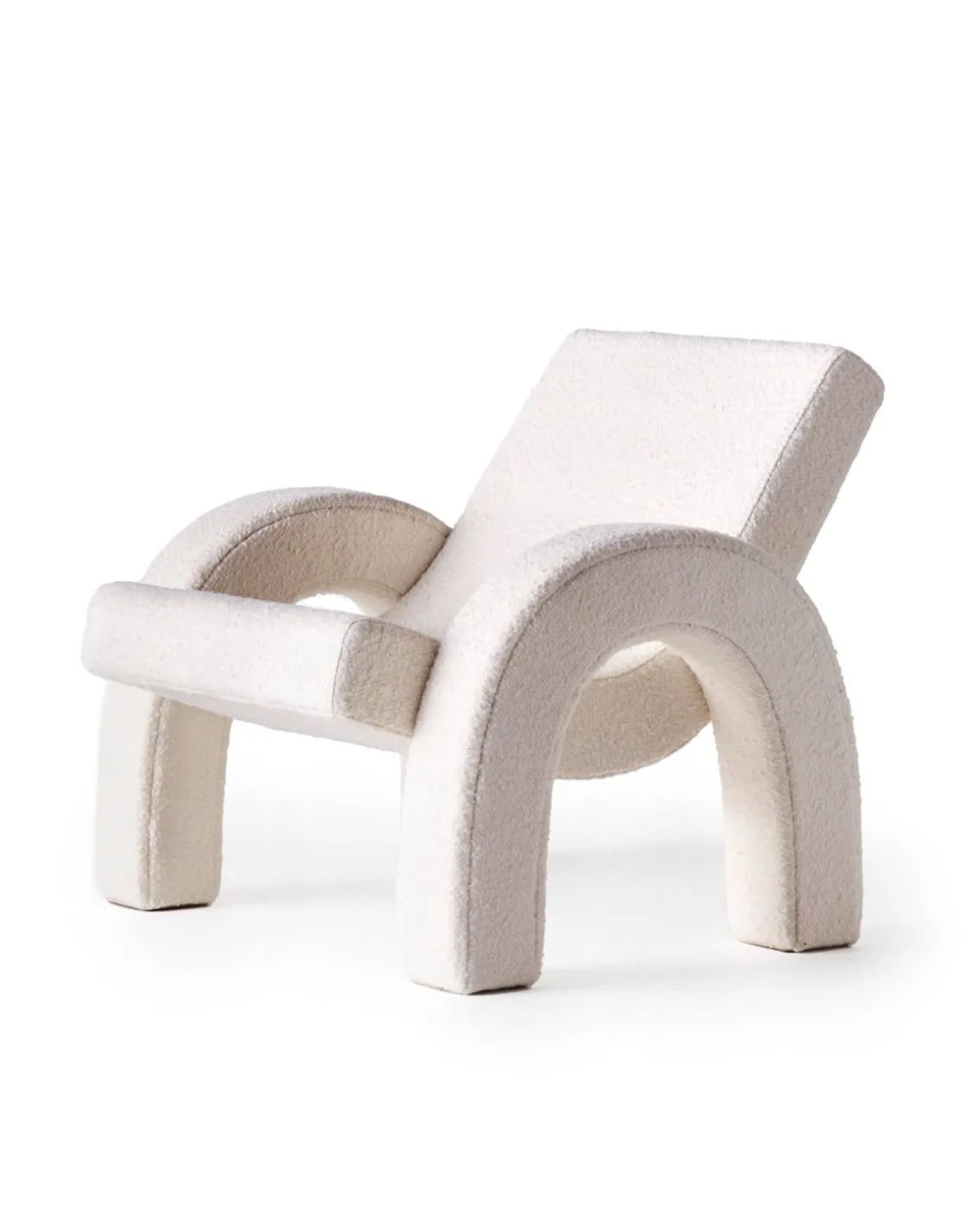 Dusty Deco Arco Lounge Chair White