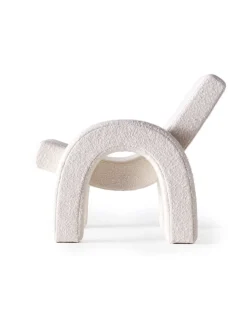 Dusty Deco Arco Lounge Chair White