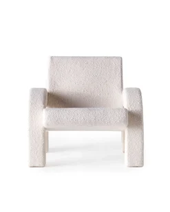 Dusty Deco Arco Lounge Chair White