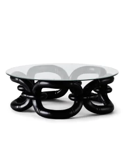 Dusty Deco Bamboo Bracelet Sofa Table 105 Black