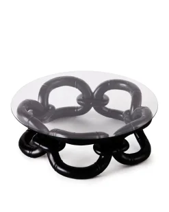 Dusty Deco Bamboo Bracelet Sofa Table 105 Black
