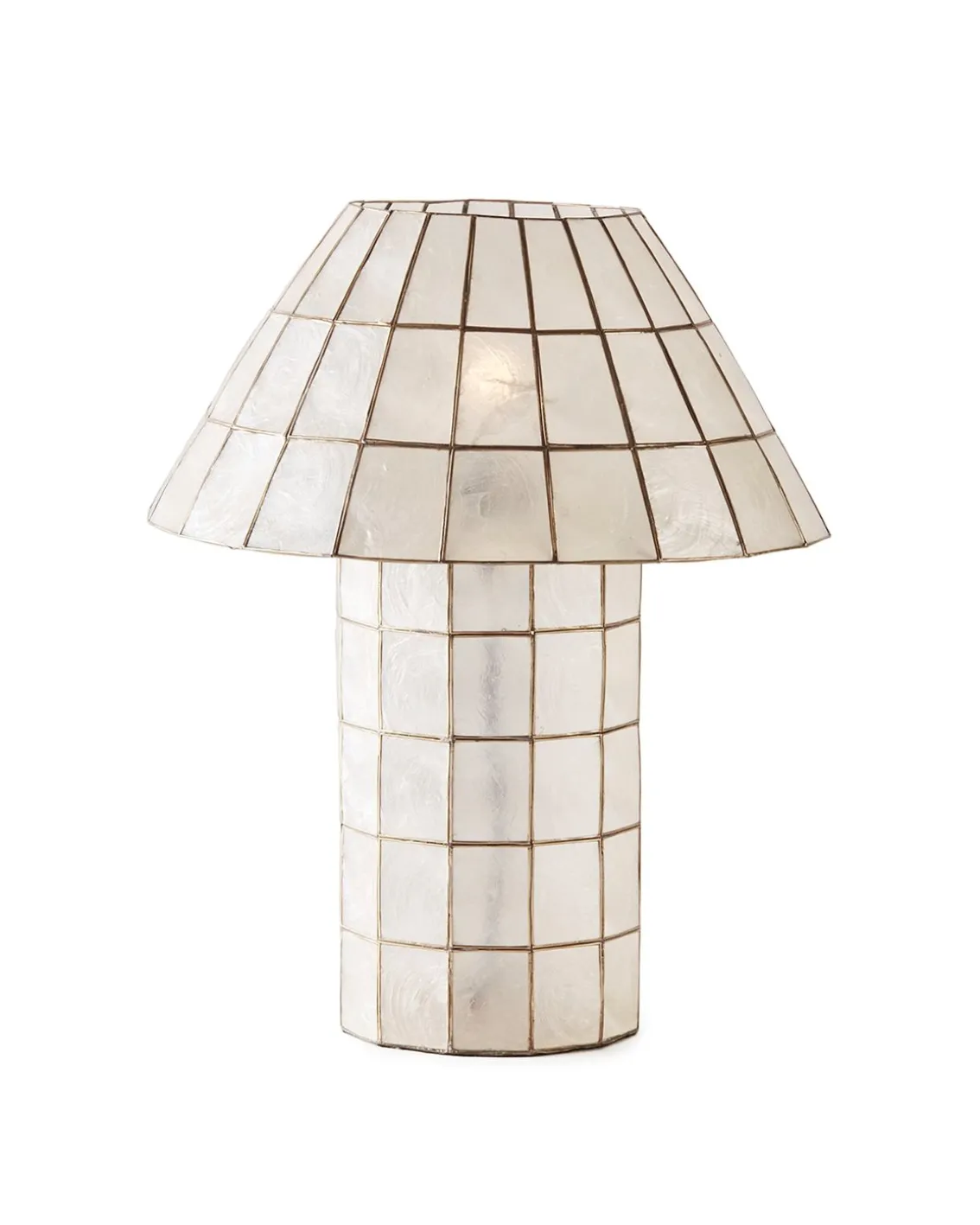 Dusty Deco Cornelia Table Lamp Capiz Shell/Brass