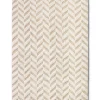 Dusty Deco Herringbone Rug White