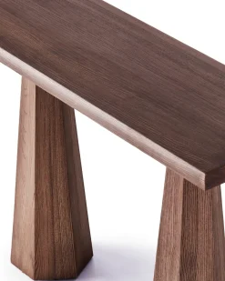 Dusty Deco Hexagon Console Table Stained Ash