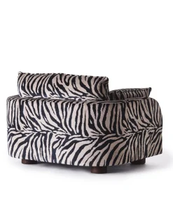Dusty Deco Miles Love Seat Zebra