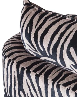 Dusty Deco Miles Love Seat Zebra