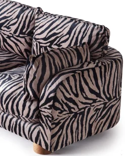Dusty Deco Miles Sofa Zebra