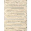 Dusty Deco Snake Rya Rug Off White/Beige