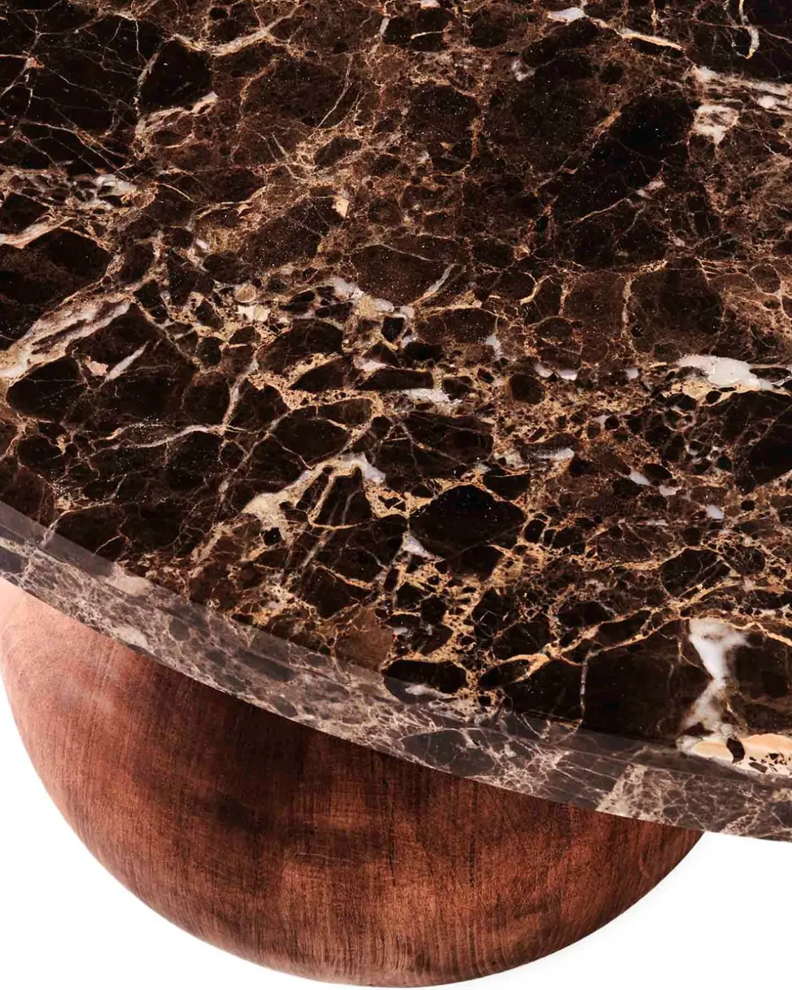 Dusty Deco Sphere Sofa Table Round Dark Emprador